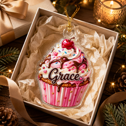 Custom Dessert Cupcake Acrylic