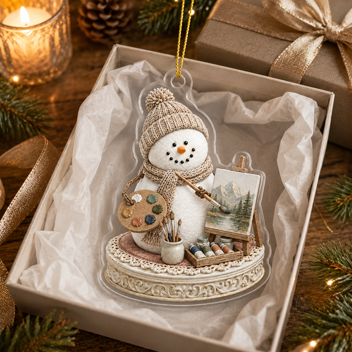 Snowman Hobbies Acrylic Painting