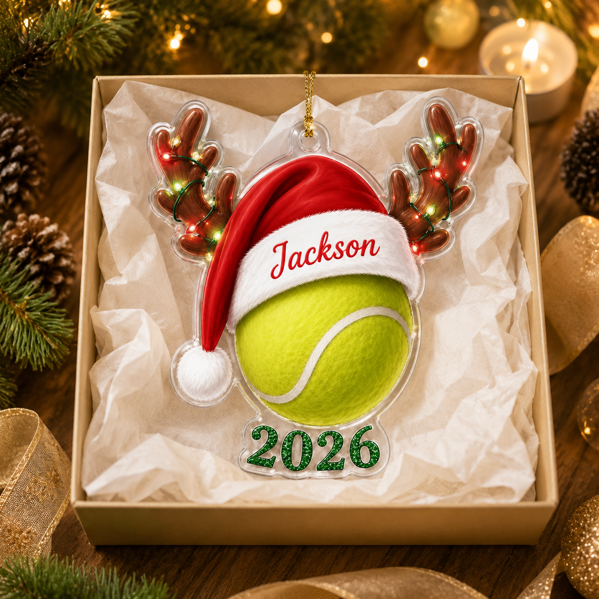 Christmas Sports 2026 Tennis Acrylic