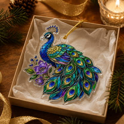 Bird With Flower Peacock