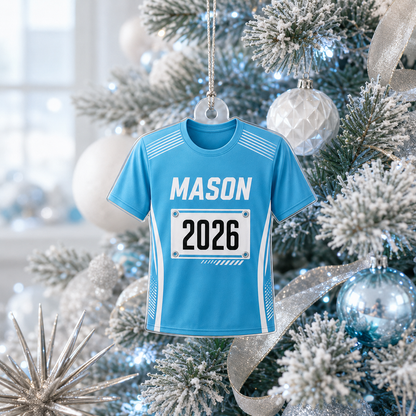 Custom Runner Acrylic - Race Bib Shirt