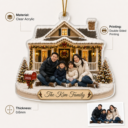 Family Photo Winter House