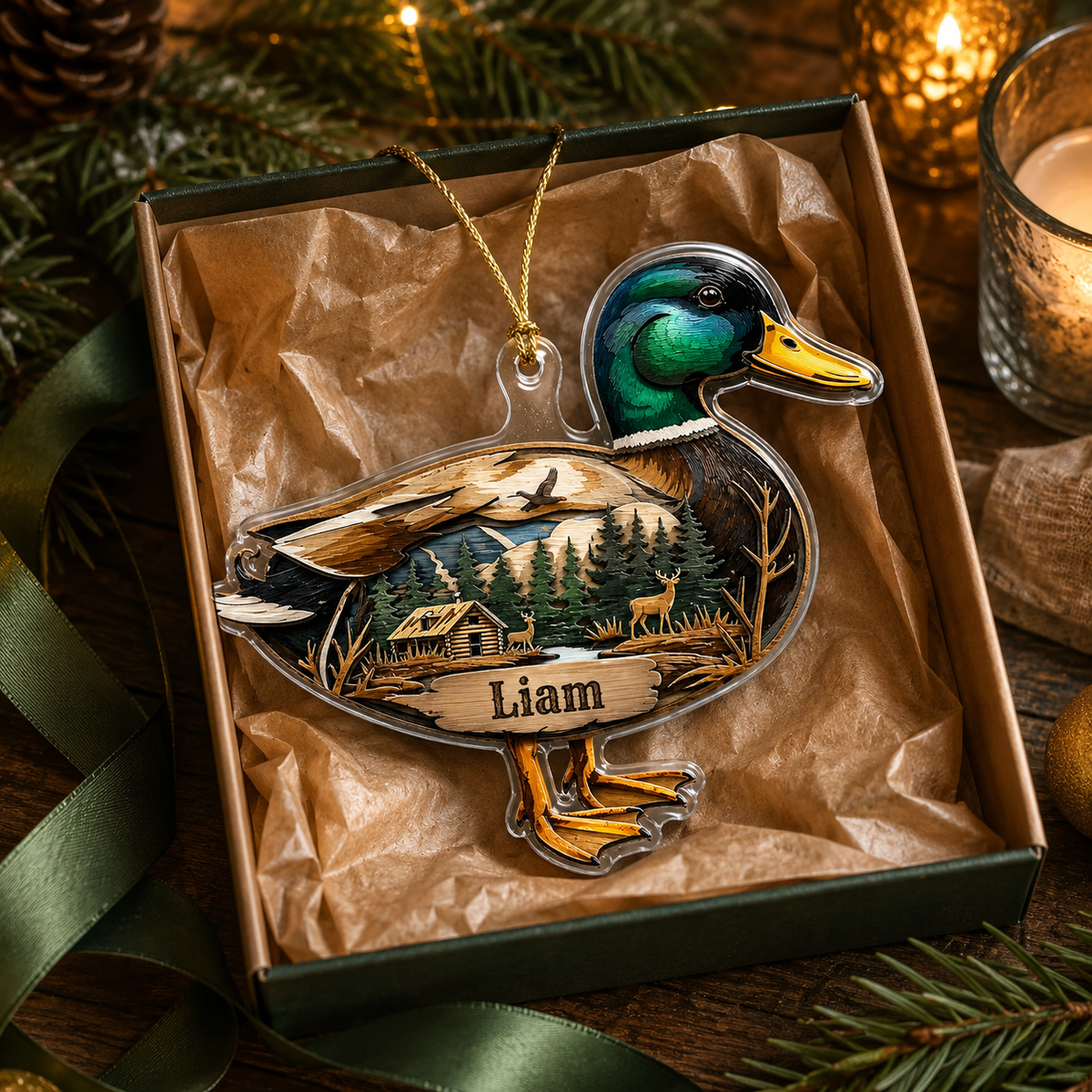 Personalized Hunting Mallard Wilderness Acrylic
