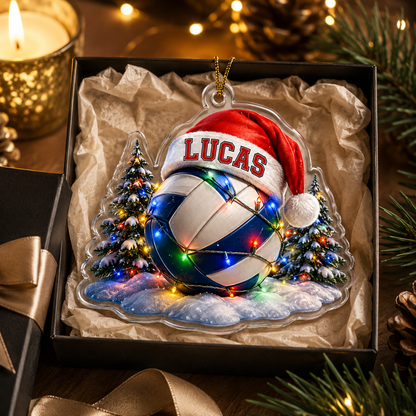 Custom Sports Christmas Acrylic - Volleyball