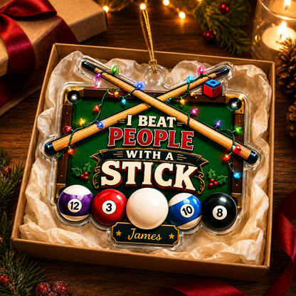 Custom Name Billiards Christmas Lights Acrylic