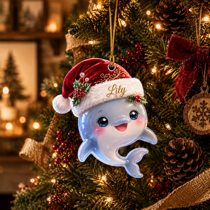 Animal With Santa Hat Dolphin