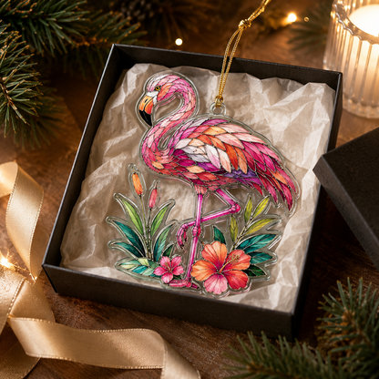 Bird With Flower Flamingo