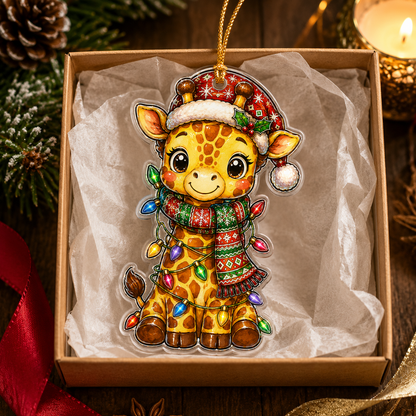 Animal With Christmas Led Giraffe