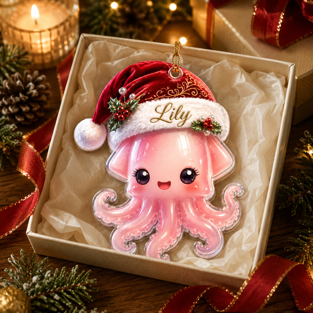 Animal With Santa Hat Squid