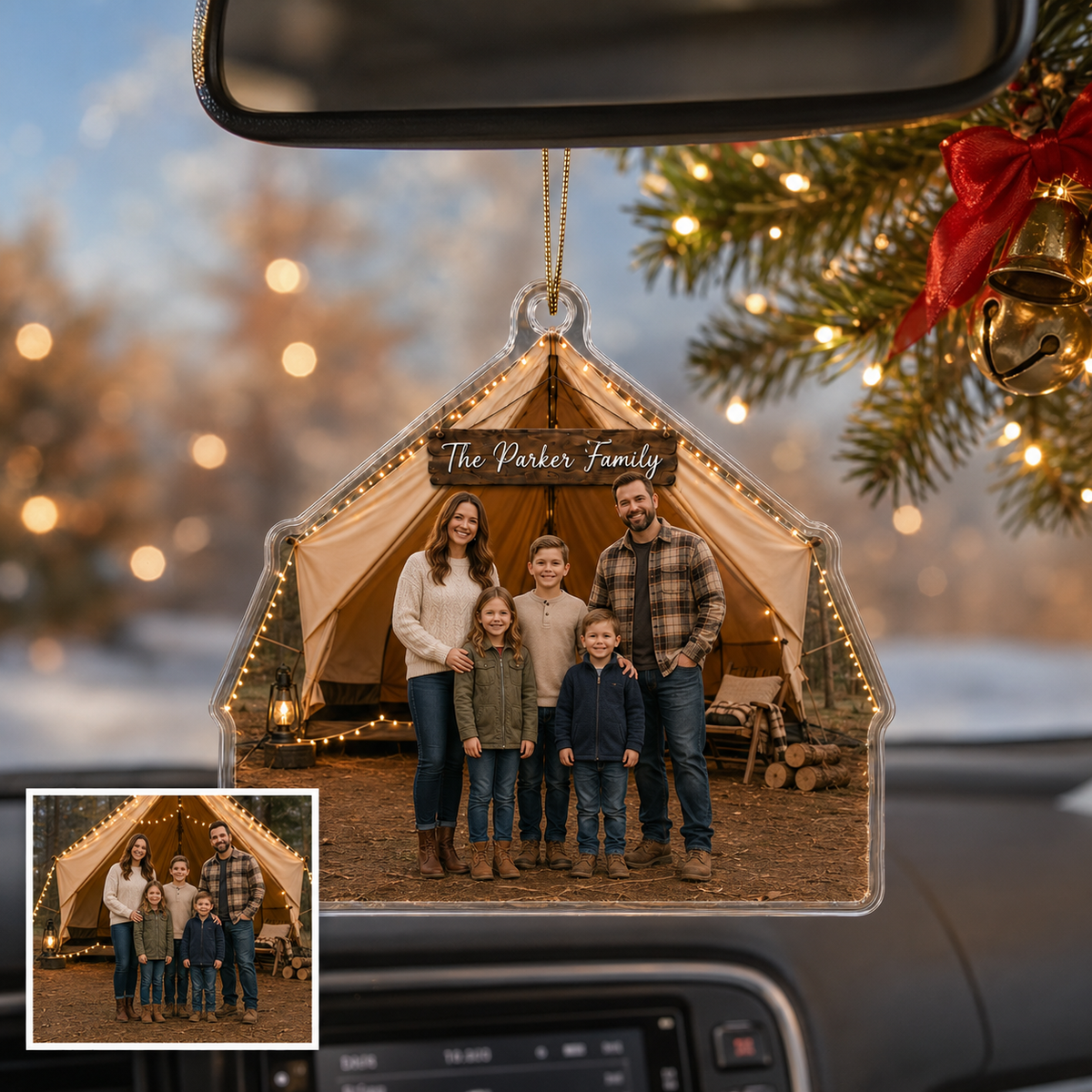 Camping Personalize Acrylic Family Camping