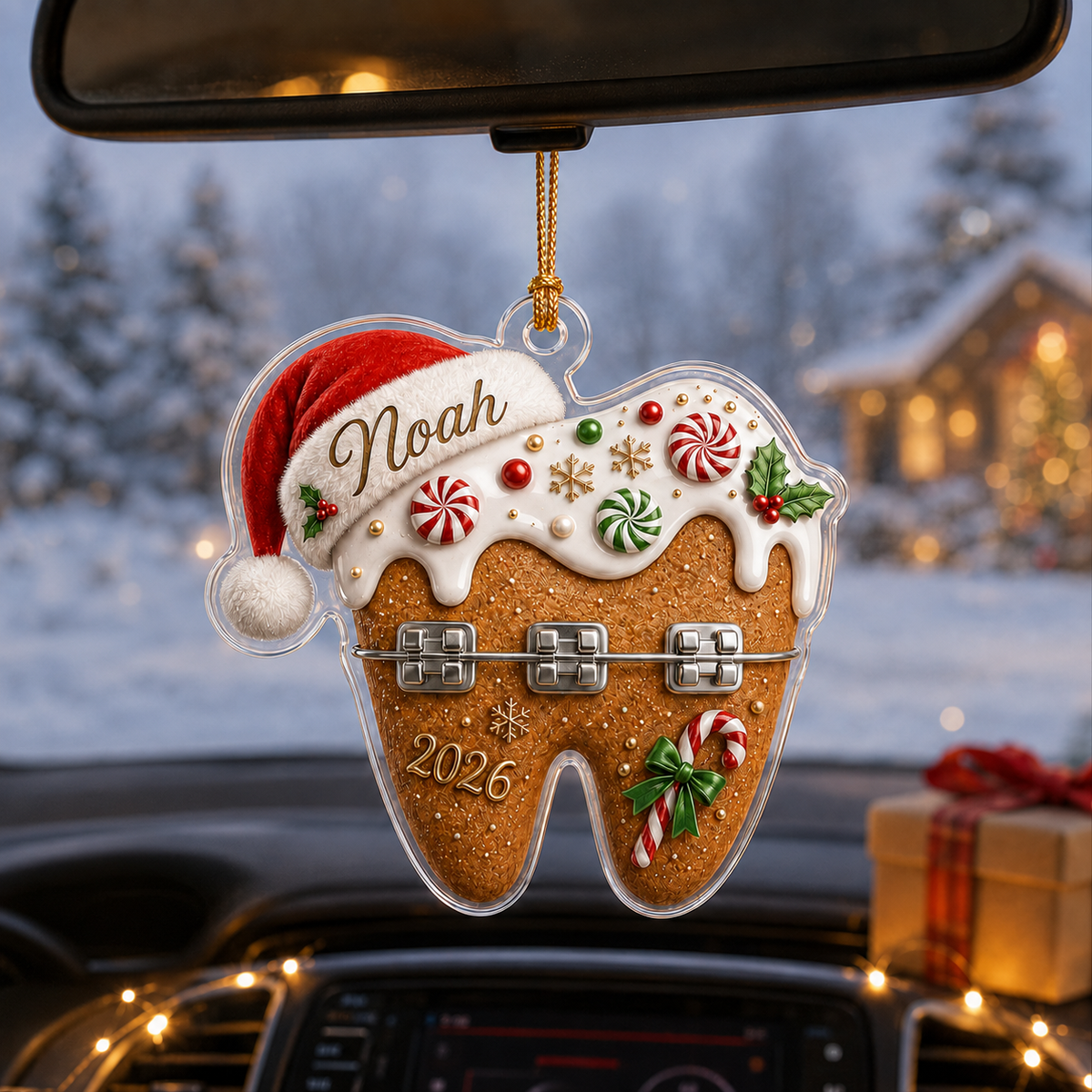 Dental Xmas Braces Tooth