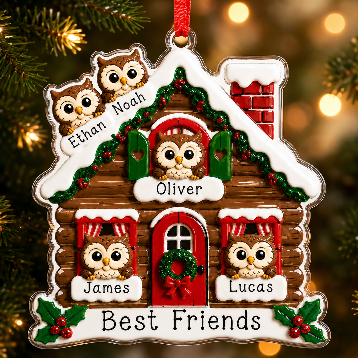 Christmas Animal House Owl