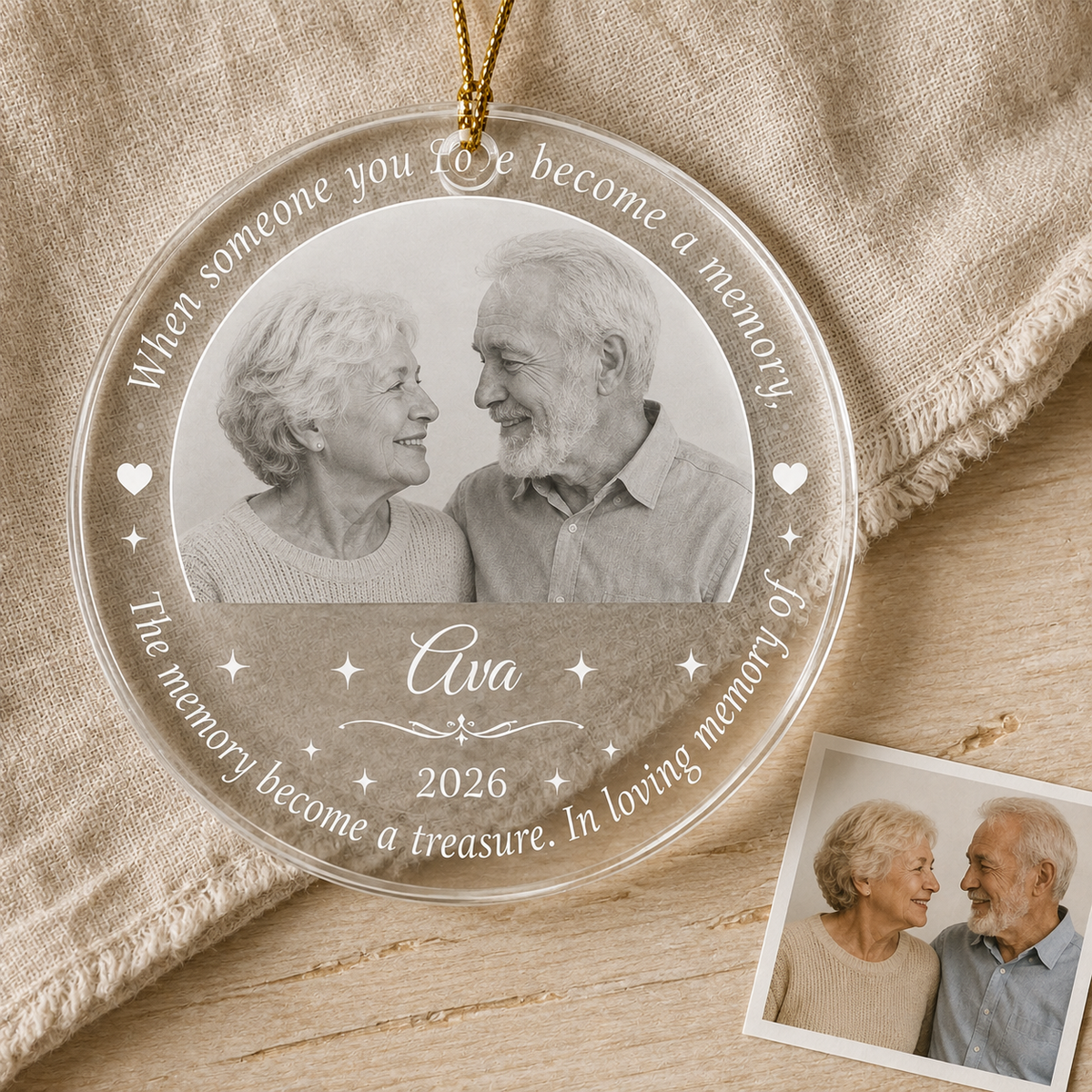Custom Photo Love Becomes A Memory
