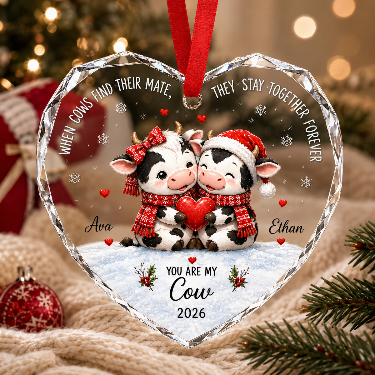 Custom Animal Couple Cow