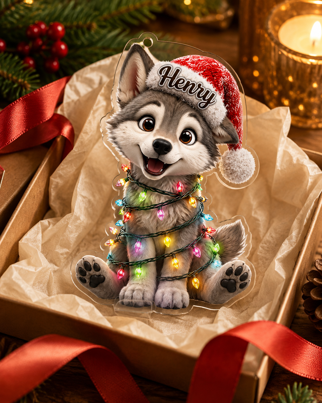 Animal Led Light Wolf