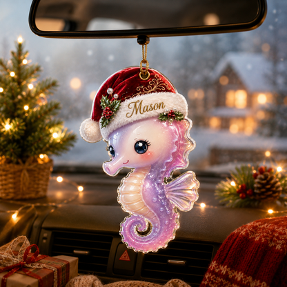 Animal With Santa Hat Seahorse