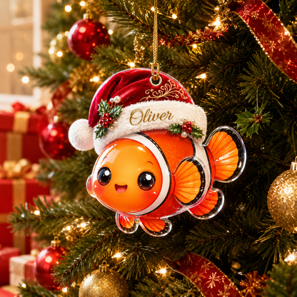 Animal With Santa Hat Clownfish