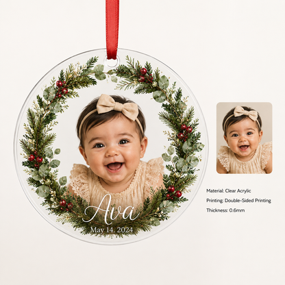 Baby Photo Wreath