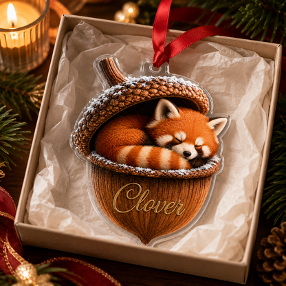 Animal Tree Decor Acrylic Red Panda