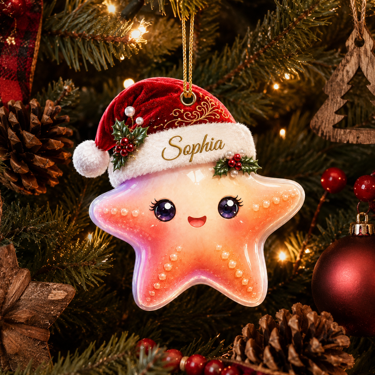 Animal With Santa Hat Starfish