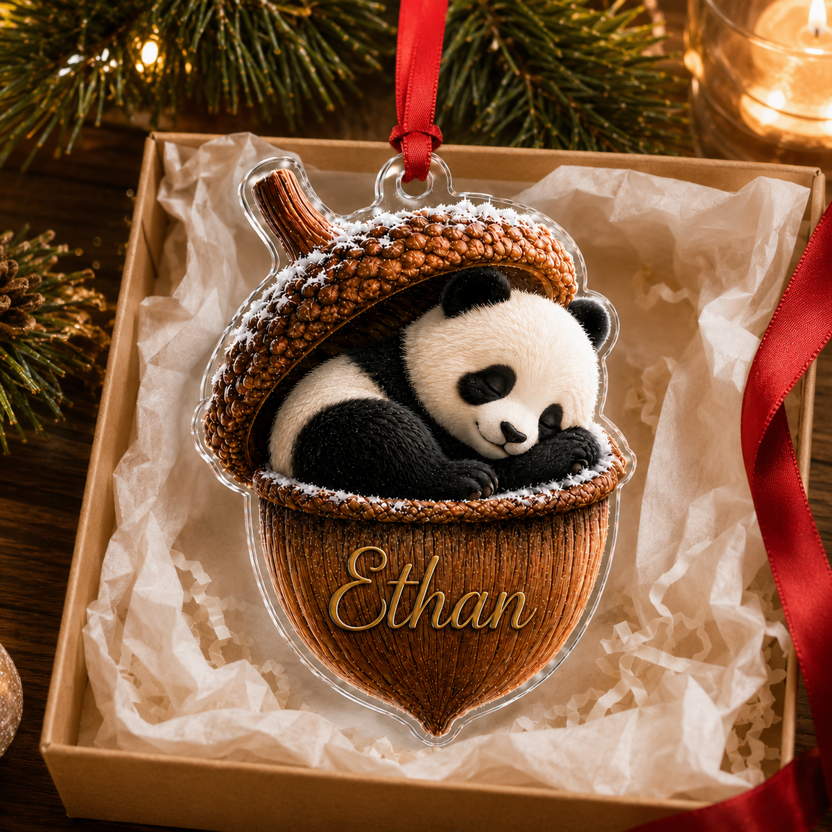 Animal Tree Decor Acrylic Panda