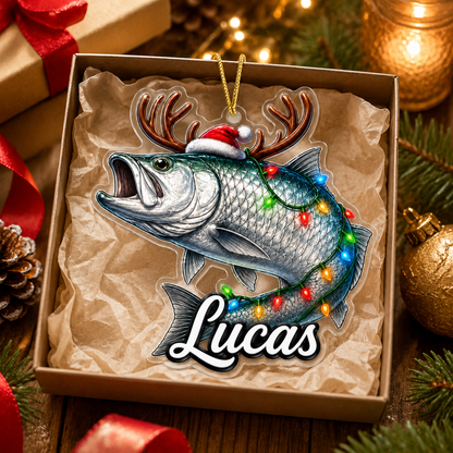 Fishing Christmas Lights Tarpon Acrylic