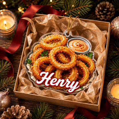 Breakfast Custom Name Onion Rings Acrylic
