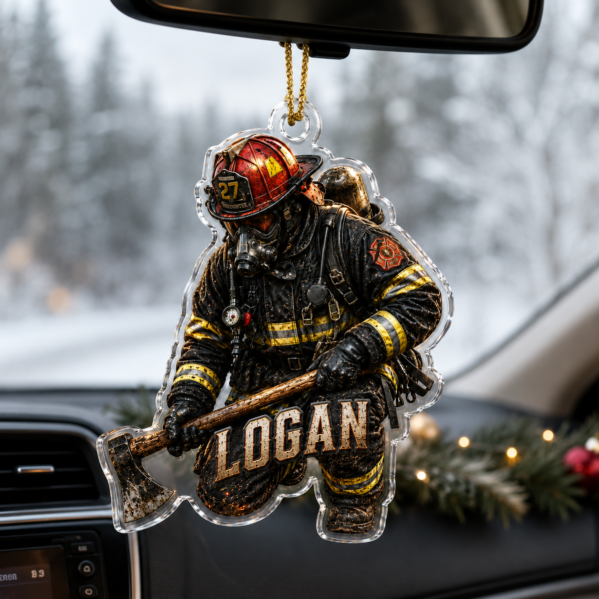 Firefighter With Axe