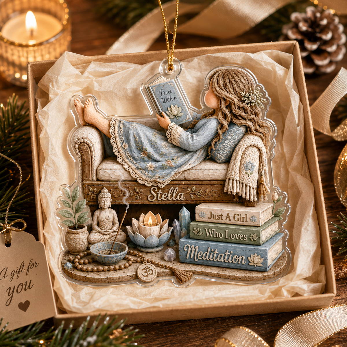 Personalized Just A Girl Hobby Meditation