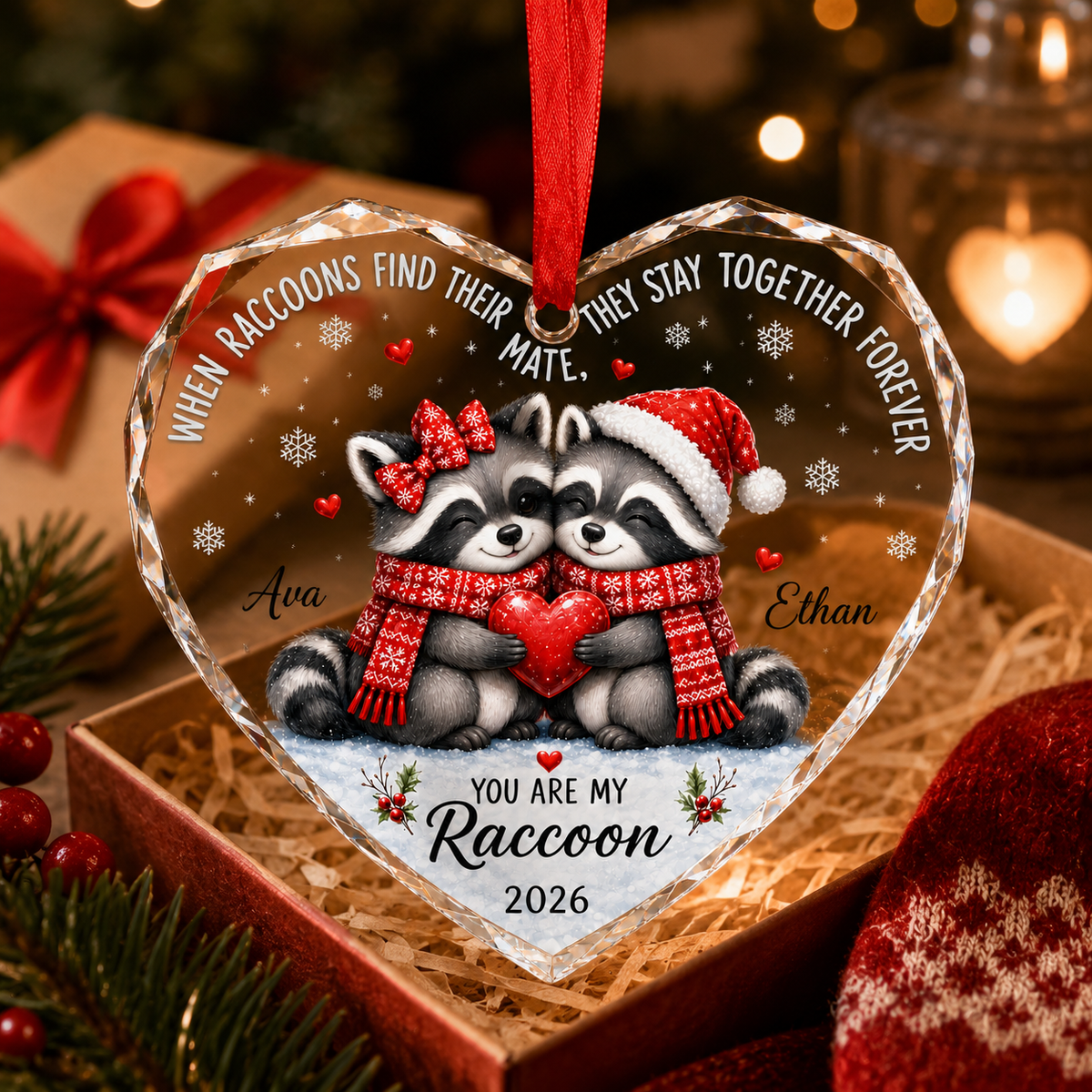 Custom Animal Couple Raccoon