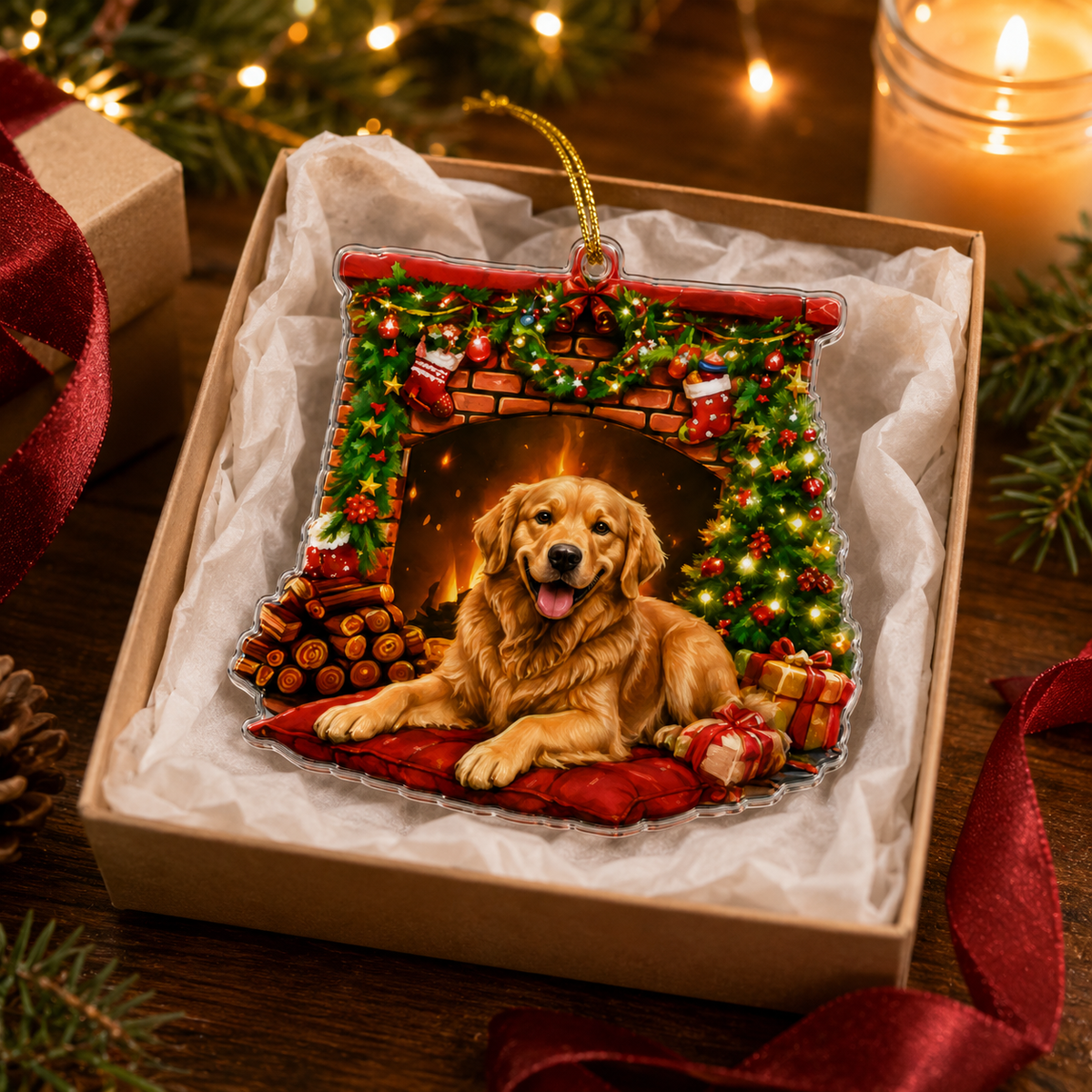 Dog Christmas Tree Golden Retriever