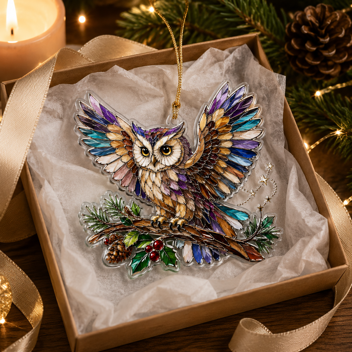 Bird With Flower Owl