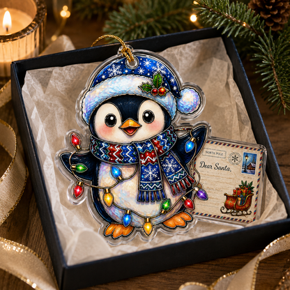 Animal With Christmas Led Penguin