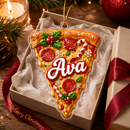 Custom Name Food Acrylic - Pizza Slice