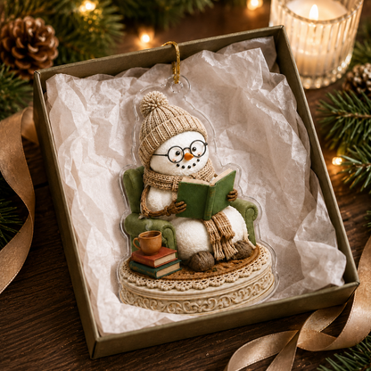 Snowman Hobbies Acrylic Reading