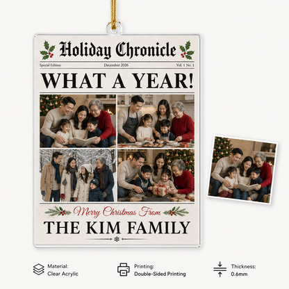 Family Photo Newspaper