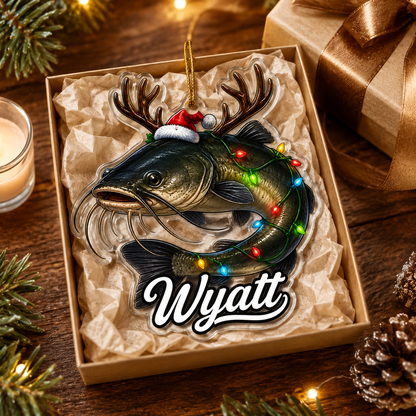 Fishing Christmas Lights Catfish Acrylic