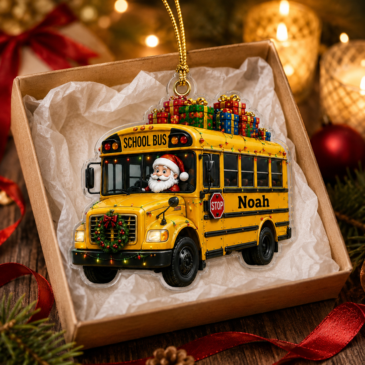 Santa Vehicle School Bus