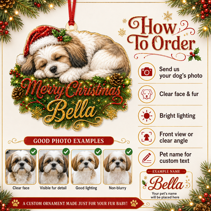 Custom Photo Dog Christmas Style 20