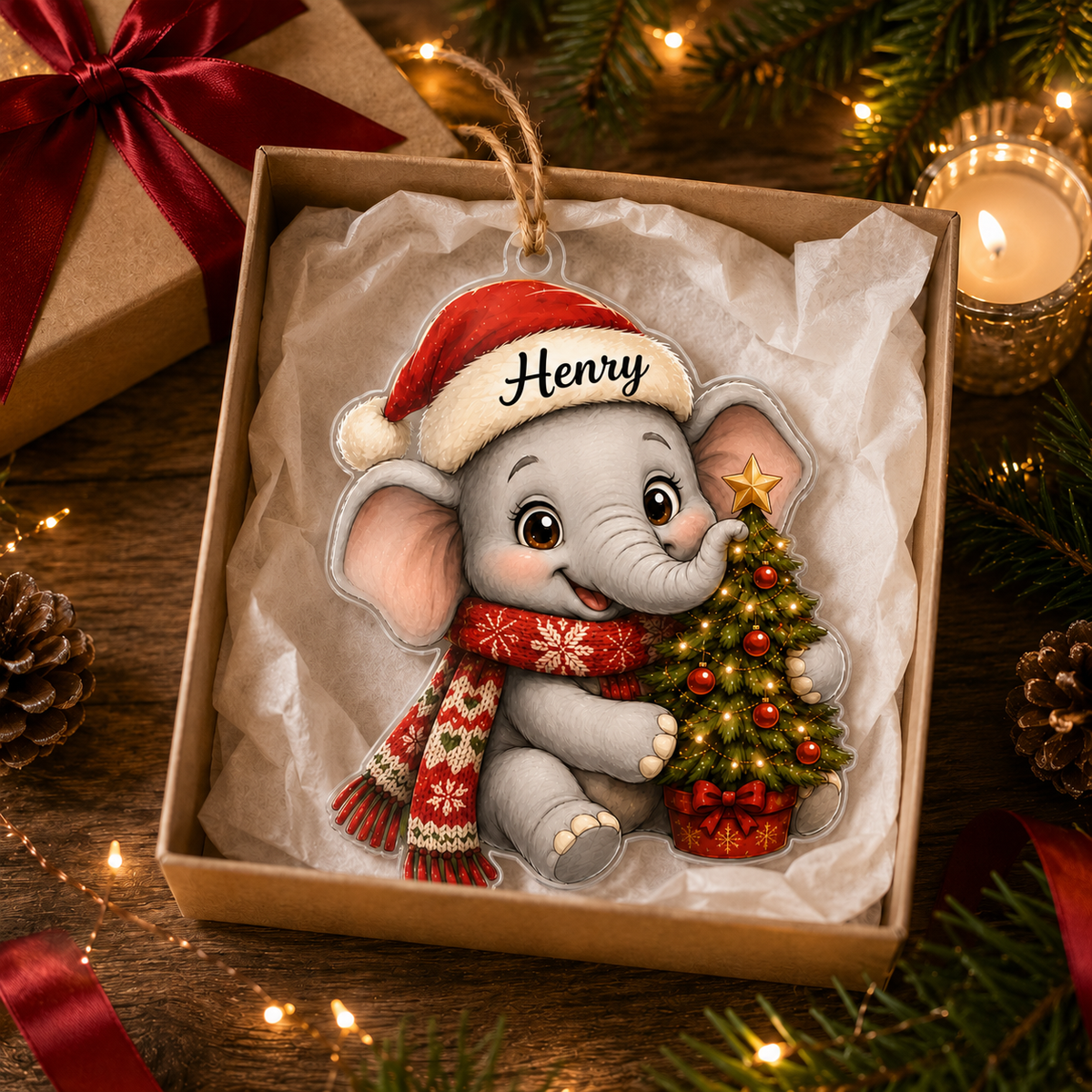 Animal Christmas Elephant