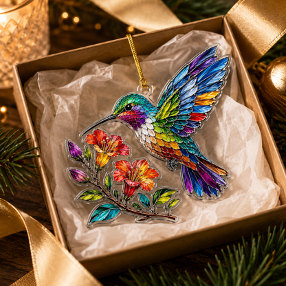 Bird With Flower Hummingbird