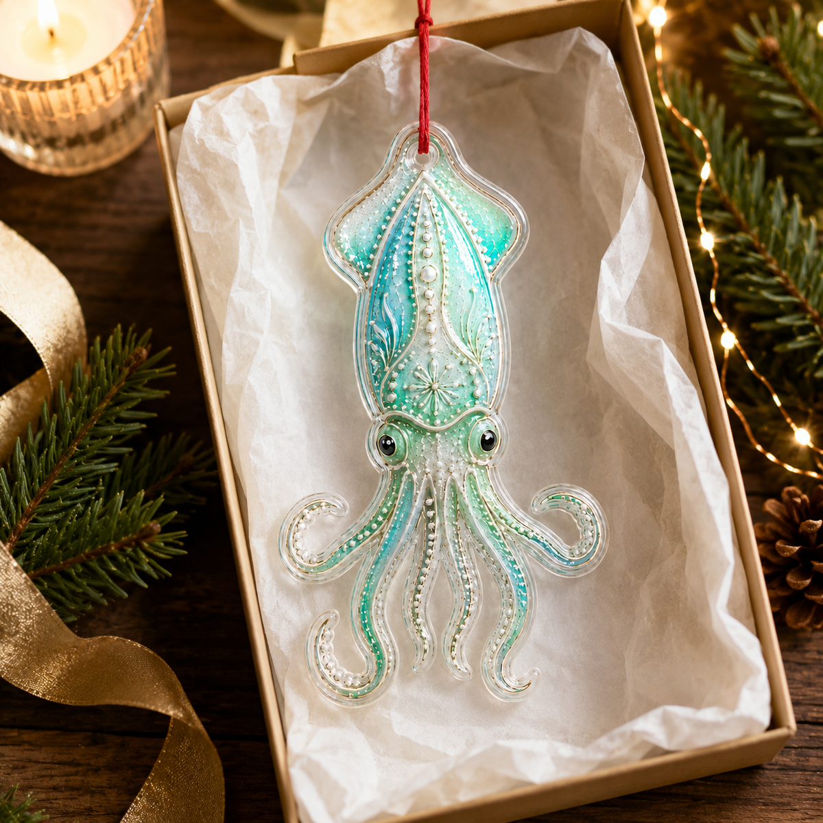 Summer Ocean Animals Squid