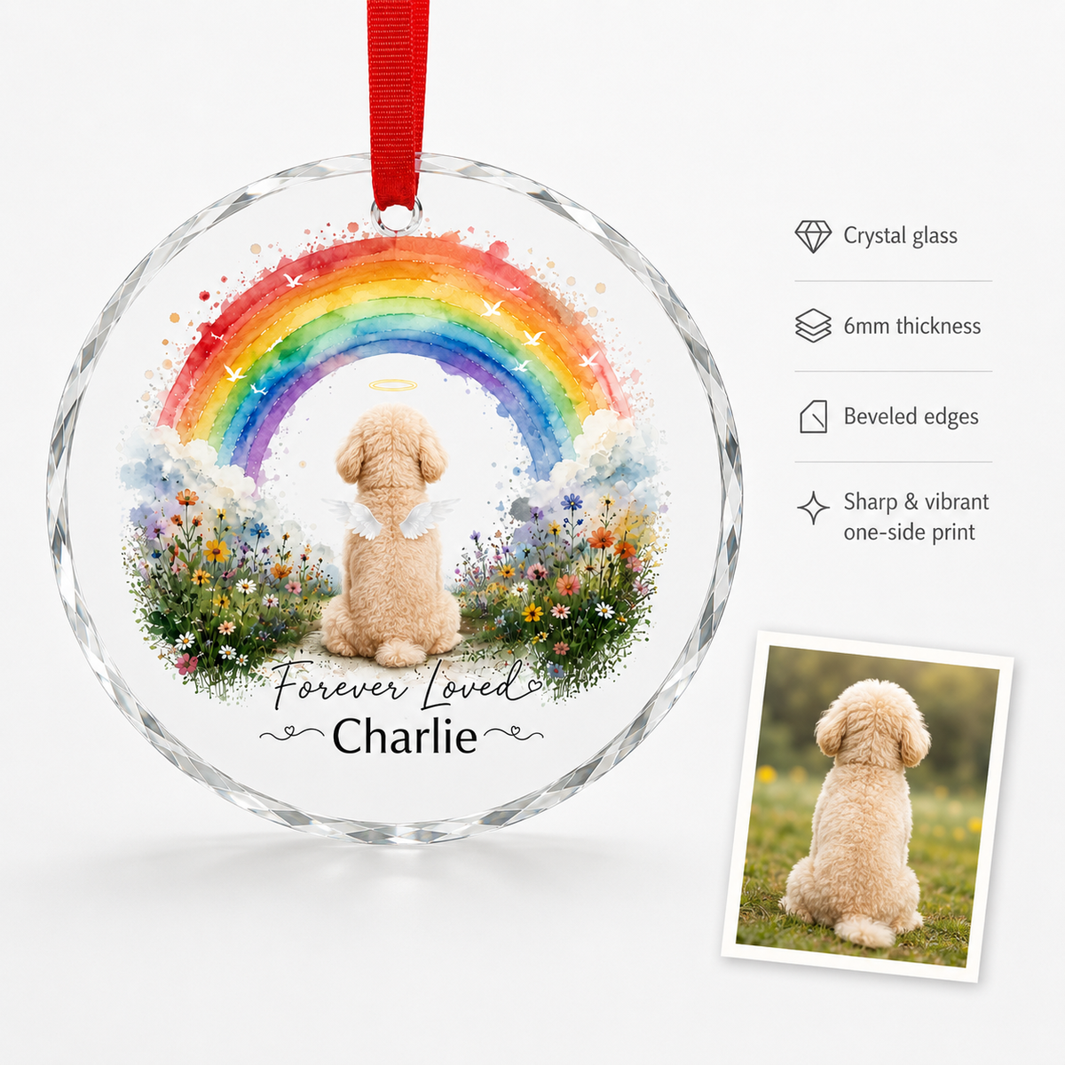 Custom Photo Dog Memorial Style 5