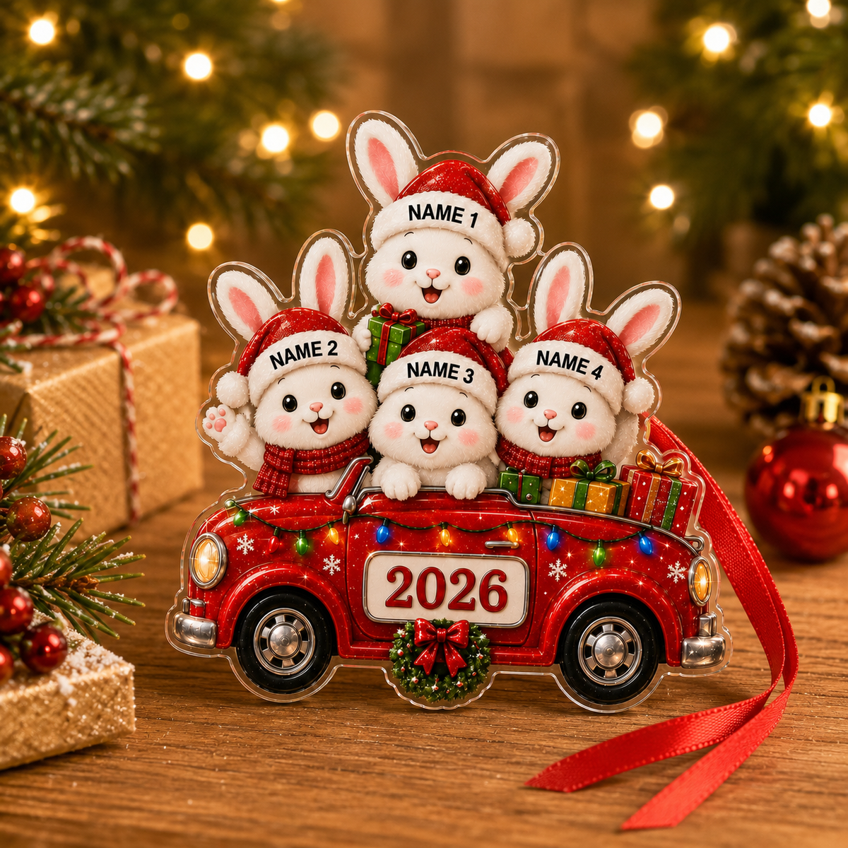 Custom Family Animal Car Rabbit