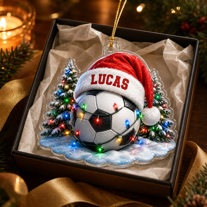 Custom Sports Christmas Acrylic - Soccer