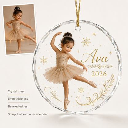 Custom Photo Dancing Glass Baby Girl
