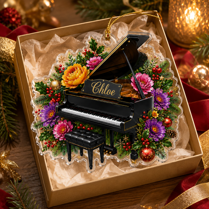 Piano Custome Name Acrylic Style 8