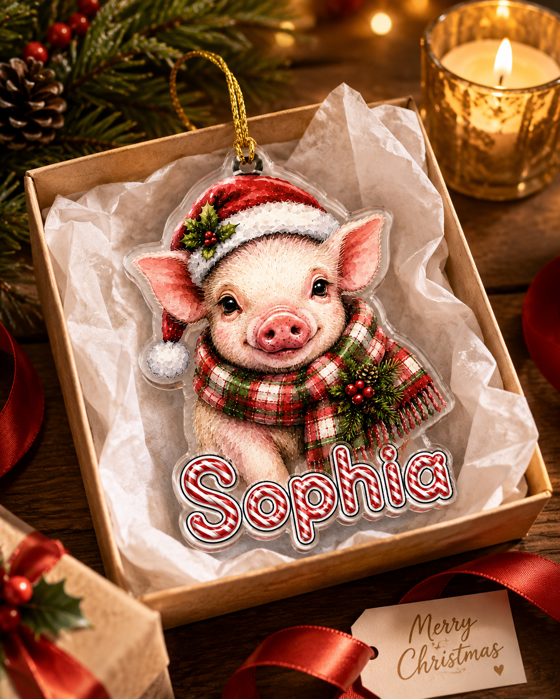 Christmas Farm Animal Piglet
