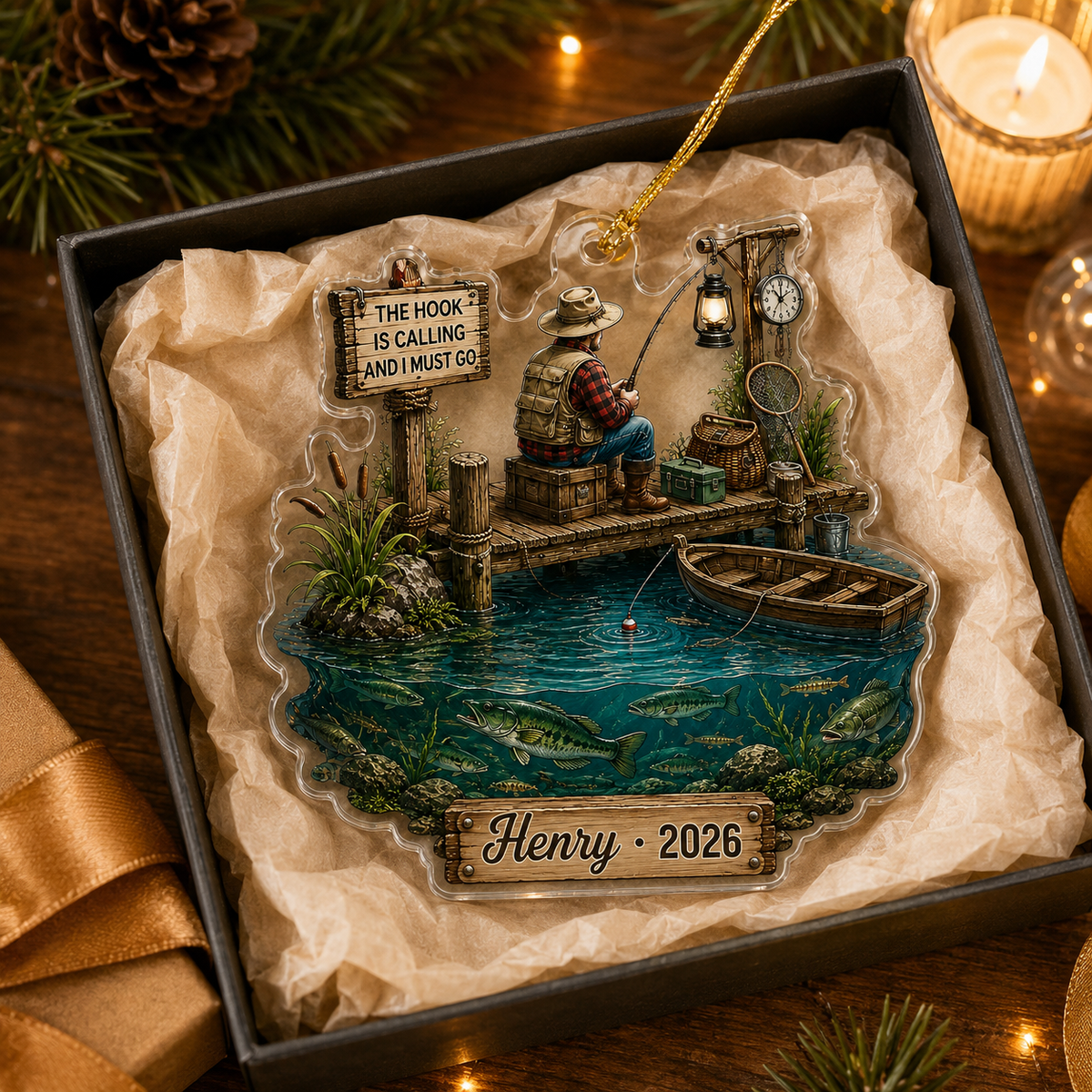 Personalized Fishing Fisherman Acrylic