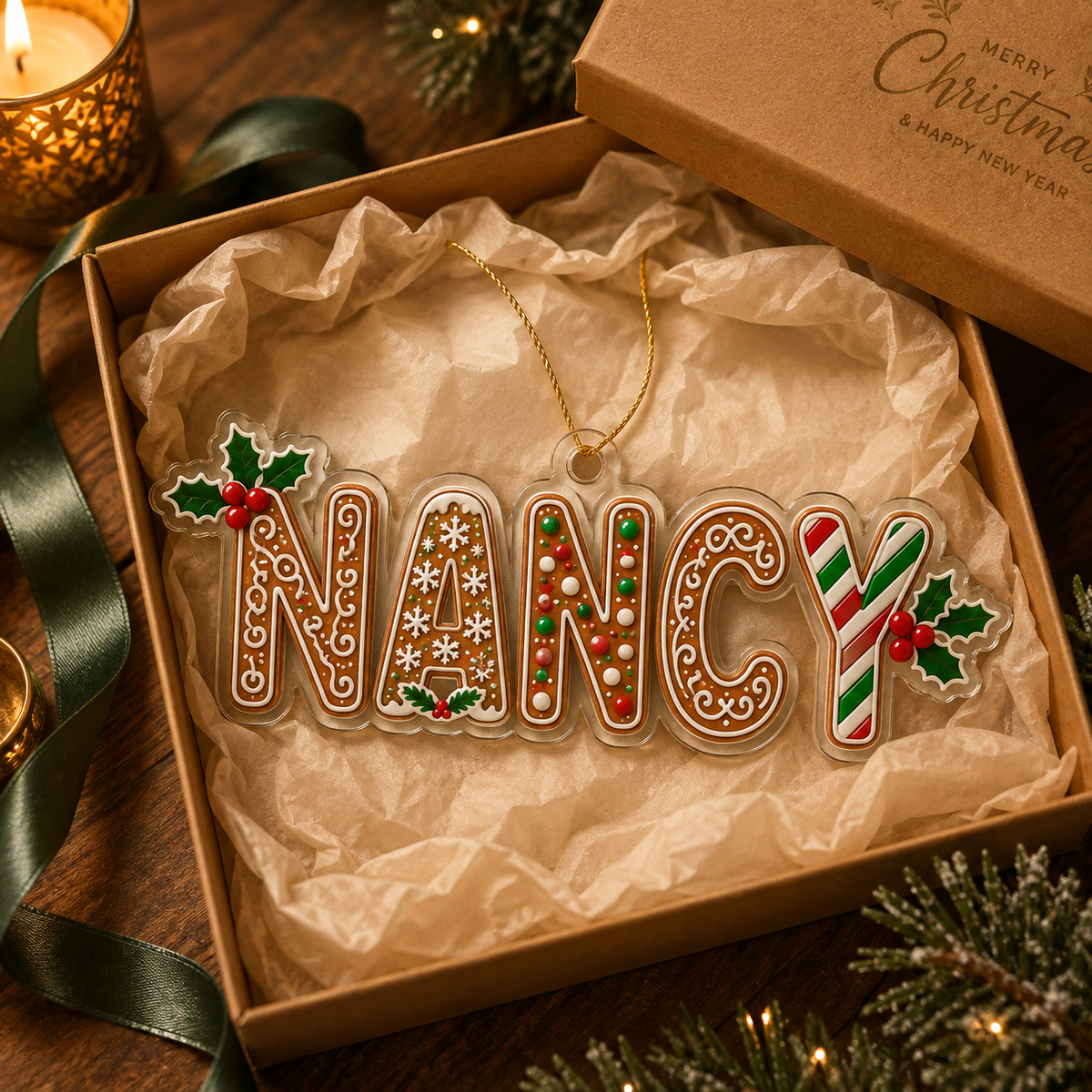 Gingerbread Line Dot
